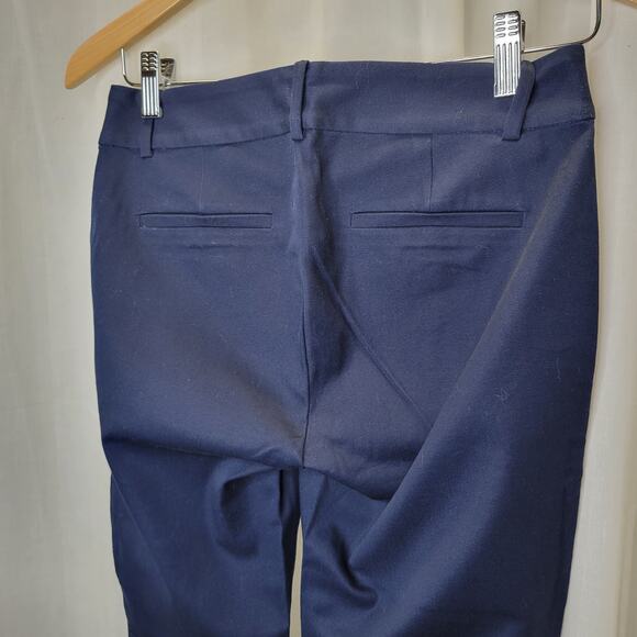 J. Crew Mercantile Women's Navy Flat Front Cropped Chino, 0, NWT - Picture 9 of 10